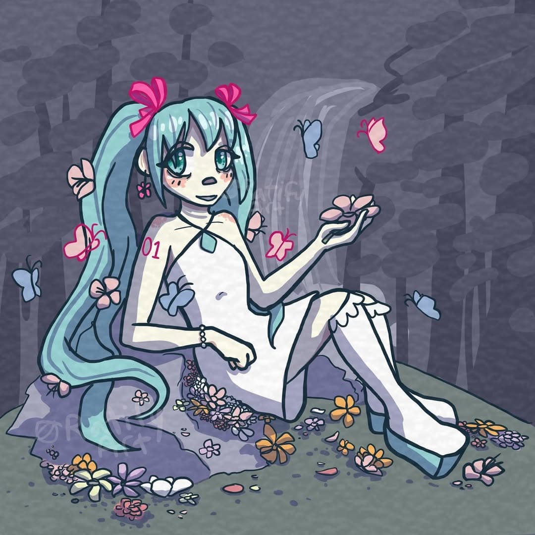 Finally Finished My Hatsune Miku Drawing!