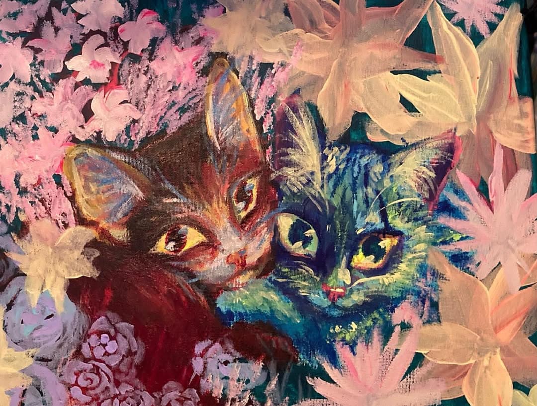 Cat Cuddles: Blue Kitty & Red Kitty
