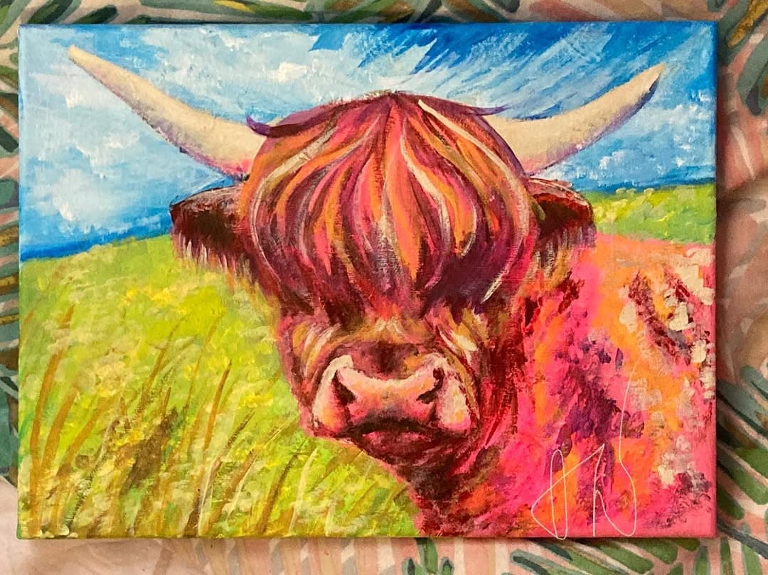 Highland Cow Painting